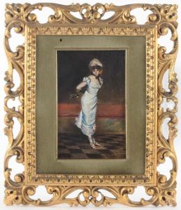 Donna In Interno by Eleuterio Pagliano