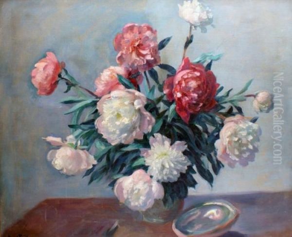 Vase De Pivoines - view 1