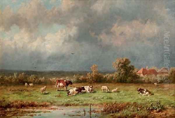 Pasturing cattle - view 1