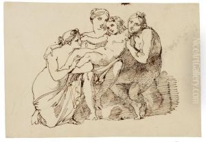 Bacco Allevato Dalle Ninfe by Pelagio Palagi