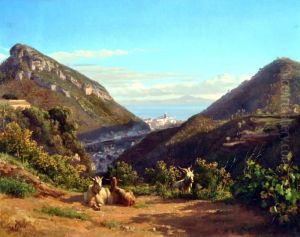 Il Valico Di Chiunzi by Filippo Palizzi
