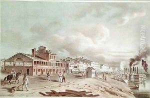 Front Street, St. Louis, Missouri, 1840 by John Caspar Wild