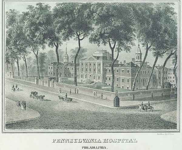 Pennsylvania Hospital, 1838 - view 1