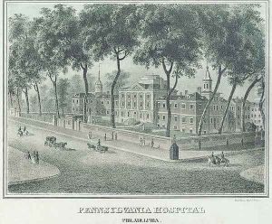 Pennsylvania Hospital, 1838 by John Caspar Wild