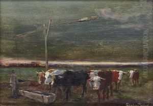 Cattle Watering by Carolus Pallya