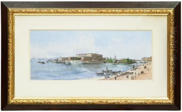 Vy Mot Stockholms Slott Fran Blasieholmen - view 1