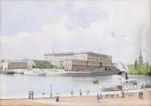 Vy Mot Stockholms Slott by Anna Palm De Rosa