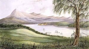 Twofold Bay, New South Wales, c.1860 by Lieutenant George Austin Woods