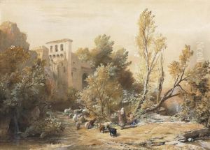 La Vocatella Near Corpo Di Cava, Italy by Samuel Palmer