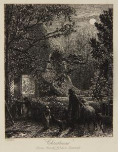 Christmas - Folding The Last Sheep, From Samuel Palmer A Memoir by Samuel Palmer