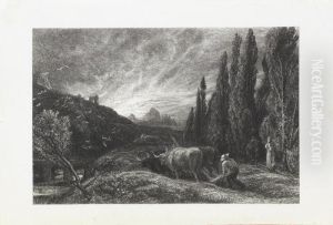 The Early Ploughman by Samuel Palmer