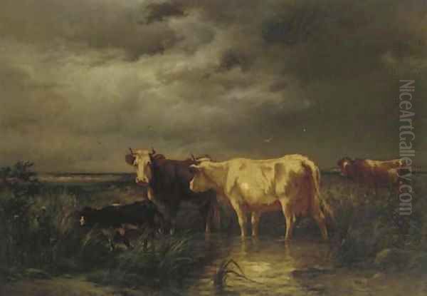 Cattle Near the Sea - view 1