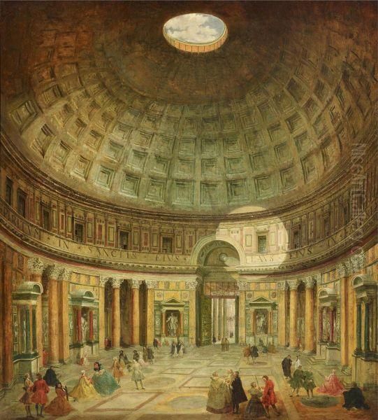 The Interior Of The Pantheon In Rome - view 1