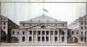 Design for a Theatre National des Arts on the site of the present Theatre de lOdeon, 1794 by Charles de Wailly