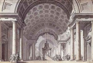 Set design for 'Athalie' by Jean Racine, c.1780 by Charles de Wailly