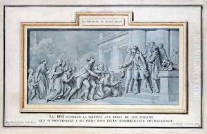 Servitude in France is Abolished, 1783 by Charles de Wailly