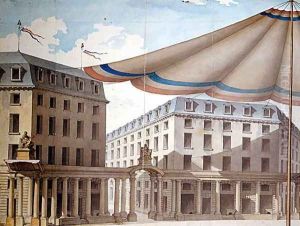 Design for decorating the Place de lOdeon for a revolutionary fete, 1790 by Charles de Wailly