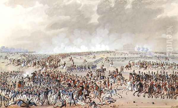 The battle of Waterloo - view 1