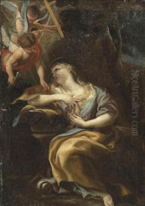 The Penitent Magdalen And The Arms Of Christ by Domenico Parodi