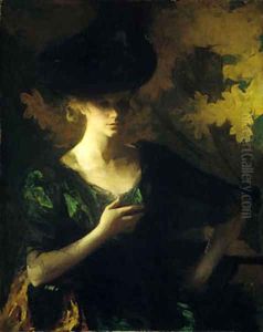 Portrait of a Lady 1901 by Frank Waller