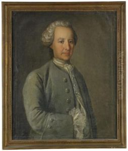 Portratt Av Generalmajoren Och
Adelsmannen Jakob Fredrik Horn Af Rantzien Kladd I Blagra Rock Med
Sidenvast - Midjebild by Lorenz Ii Pasch