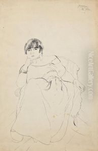 Femme Au Fauteuil by Jules Pascin