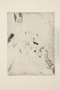 La Toilette De Bethsabee by Jules Pascin