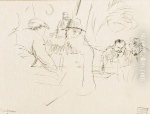 Au Cafe by Jules Pascin