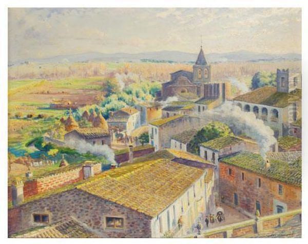 Riudarenes. Tardor, Sol Ponent - view 1