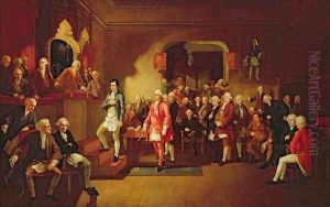 Inauguration of Robert Burns as Poet Laureate of the Lodge Canongate, Kilwinning, 1787 by William Stewart Watson