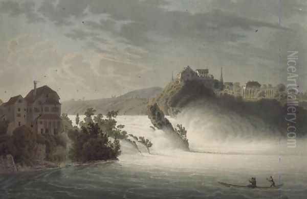 The Falls of Rhin, engraved by J. Hurlimann - view 1