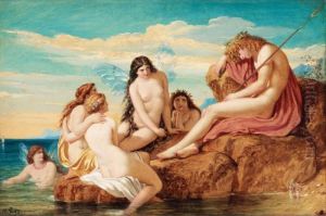 Dionysus And Sea Nymphs by Joseph Noel Paton