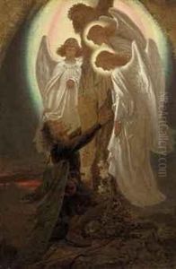 Christian At The Foot Of The Cross - Pilgrim's Progress