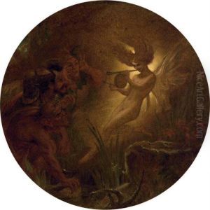 'the Isle Is Full Of Noises' Caliban by Joseph Noel Paton