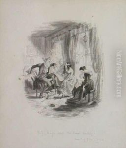 Miss Bogle Hurts Mr Jappe's Feelings by Joseph Noel Paton