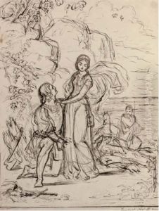 Scenes For 'the Tempest': Prospero by Joseph Noel Paton