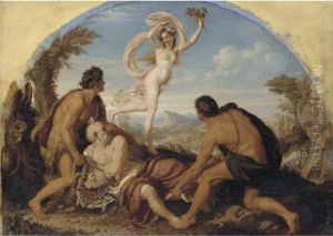 Silenus And The Nymph Aegle by Joseph Noel Paton