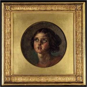 Study Of A Young Girl's Head
