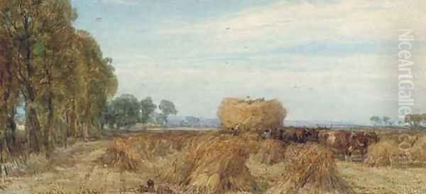Harvesting in Sussex - view 1
