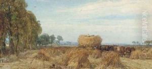 Harvesting in Sussex by Henry Brittan Willis, R.W.S.
