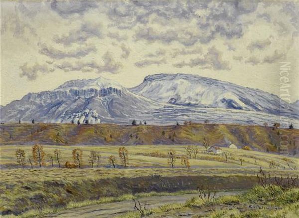 "la Soudine And Les Berges De La Menoge Depuis Borly" - view 1