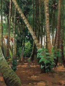 A Coconut Grove by Theodore Wores
