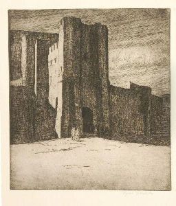 "altes Castell Am Arno Bei Pisa"/ Italienisches Castell by Ingwer Paulsen