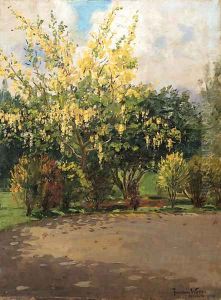 Golden Shower Tree by Theodore Wores