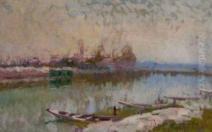 Vue Sur La Seine by Elie Anatole Pavil