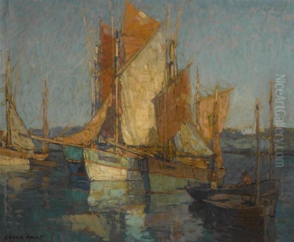 Sailboats In Harbor - view 1