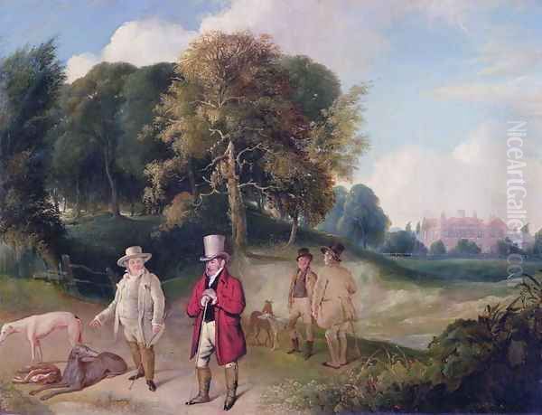 J. M. W. Turner (1775-1851) and Walter Ramsden Fawkes (1769-1825) at Farnley Hall, c.1820-24 - view 1