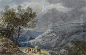 A Cart On A Mountainous Road