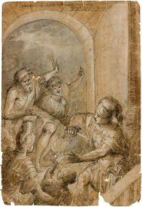 Paolo E Sila Davanti Ai Carcerieri by Georg Pecham