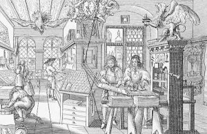 Medieval German printing press
